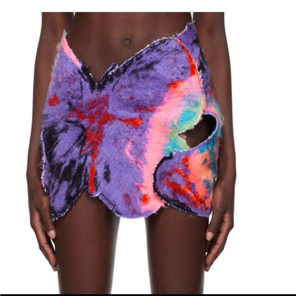 raw-cut flower skirt from Masha Popova